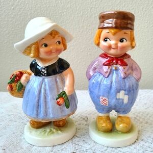 Goebel Dolly Dingle Series Hansie & Holland Figurine 5.5" Original Boxes Germany